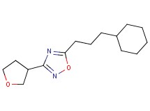 5-(3-cyclohexylpropyl)-3-(tetrahydrofuran-3-yl)-1,2,4-oxadiazole