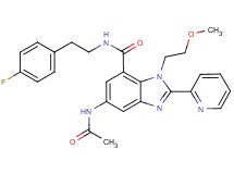5-(acetylamino)-N-[2-(4-fluorophenyl)ethyl]-1-(2-methoxyethyl)-2-(2-pyridinyl)-1H-benzimidazole-7-carboxamide