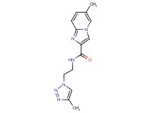 6-methyl-N-[2-(4-methyl-1H-1,2,3-triazol-1-yl)ethyl]imidazo[1,2-a]pyridine-2-carboxamide