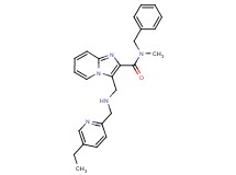 N-benzyl-3-({[(5-ethyl-2-pyridinyl)methyl]amino}methyl)-N-methylimidazo[1,2-a]pyridine-2-carboxamide