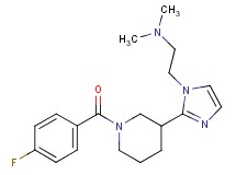 (2-{2-[1-(4-fluorobenzoyl)-3-piperidinyl]-1H-imidazol-1-yl}ethyl)dimethylamine