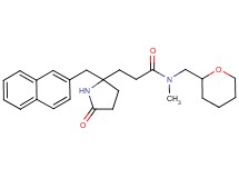 N-methyl-3-[2-(2-naphthylmethyl)-5-oxo-2-pyrrolidinyl]-N-(tetrahydro-2H-pyran-2-ylmethyl)propanamide