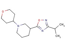 3-(3-isopropyl-1,2,4-oxadiazol-5-yl)-1-(tetrahydro-2H-pyran-4-yl)piperidine
