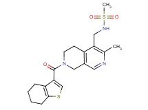 N-{[3-methyl-7-(4,5,6,7-tetrahydro-1-benzothien-3-ylcarbonyl)-5,6,7,8-tetrahydro-2,7-naphthyridin-4-yl]methyl}methanesulfonamide