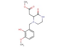 methyl [1-(2-hydroxy-3-methoxybenzyl)-3-oxopiperazin-2-yl]acetate