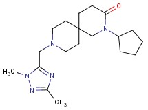 2-cyclopentyl-9-[(1,3-dimethyl-1H-1,2,4-triazol-5-yl)methyl]-2,9-diazaspiro[5.5]undecan-3-one