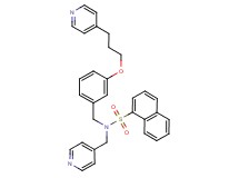 N-(4-pyridinylmethyl)-N-{3-[3-(4-pyridinyl)propoxy]benzyl}-1-naphthalenesulfonamide