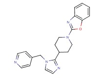 2-{4-[1-(4-pyridinylmethyl)-1H-imidazol-2-yl]-1-piperidinyl}-1,3-benzoxazole