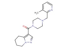 3-({4-[(3-methyl-2-pyridinyl)methyl]-1-piperazinyl}carbonyl)-4,5,6,7-tetrahydropyrazolo[1,5-a]pyridine