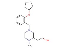 2-{4-[2-(cyclopentyloxy)benzyl]-1-methyl-2-piperazinyl}ethanol