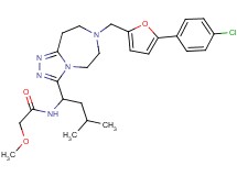 N-[1-(7-{[5-(4-chlorophenyl)-2-furyl]methyl}-6,7,8,9-tetrahydro-5H-[1,2,4]triazolo[4,3-d][1,4]diazepin-3-yl)-3-methylbutyl]-2-methoxyacetamide