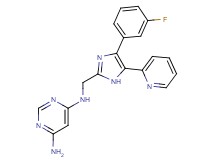 N-{[4-(3-fluorophenyl)-5-pyridin-2-yl-1H-imidazol-2-yl]methyl}pyrimidine-4,6-diamine