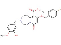 methyl 9-[(4-fluorobenzyl)oxy]-3-(3-hydroxy-4-methoxybenzyl)-7-oxo-1,2,3,4,5,7-hexahydropyrido[1,2-d][1,4]diazepine-10-carboxylate