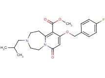 methyl 9-[(4-fluorobenzyl)oxy]-3-isobutyl-7-oxo-1,2,3,4,5,7-hexahydropyrido[1,2-d][1,4]diazepine-10-carboxylate