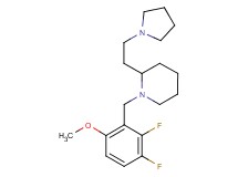 1-(2,3-difluoro-6-methoxybenzyl)-2-[2-(1-pyrrolidinyl)ethyl]piperidine