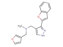 1-[3-(1-benzofuran-2-yl)-1H-pyrazol-4-yl]-N-(3-furylmethyl)-N-methylmethanamine