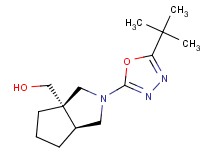 [(3aS*,6aS*)-2-(5-tert-butyl-1,3,4-oxadiazol-2-yl)hexahydrocyclopenta[c]pyrrol-3a(1H)-yl]methanol