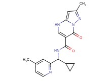 N-[cyclopropyl(4-methylpyridin-2-yl)methyl]-2-methyl-7-oxo-4,7-dihydropyrazolo[1,5-a]pyrimidine-6-carboxamide