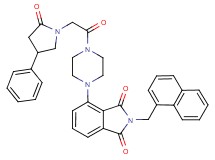 2-(1-naphthylmethyl)-4-{4-[(2-oxo-4-phenyl-1-pyrrolidinyl)acetyl]-1-piperazinyl}-1H-isoindole-1,3(2H)-dione