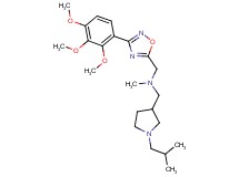 1-(1-isobutyl-3-pyrrolidinyl)-N-methyl-N-{[3-(2,3,4-trimethoxyphenyl)-1,2,4-oxadiazol-5-yl]methyl}methanamine