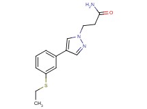 3-{4-[3-(ethylthio)phenyl]-1H-pyrazol-1-yl}propanamide