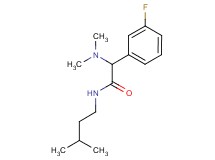 2-(dimethylamino)-2-(3-fluorophenyl)-N-(3-methylbutyl)acetamide