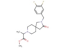 methyl 2-[2-(3,4-difluorobenzyl)-3-oxo-2,8-diazaspiro[4.5]dec-8-yl]propanoate