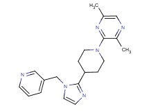 2,5-dimethyl-3-{4-[1-(3-pyridinylmethyl)-1H-imidazol-2-yl]-1-piperidinyl}pyrazine