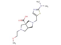 (3aR*,6aR*)-2-{[2-(dimethylamino)-1,3-thiazol-5-yl]methyl}-5-(2-methoxyethyl)hexahydropyrrolo[3,4-c]pyrrole-3a(1H)-carboxylic acid