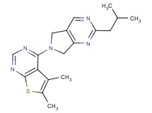 4-(2-isobutyl-5,7-dihydro-6H-pyrrolo[3,4-d]pyrimidin-6-yl)-5,6-dimethylthieno[2,3-d]pyrimidine