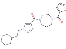 1-{[1-(2-cyclohexylethyl)-1H-1,2,3-triazol-4-yl]carbonyl}-4-(2-furoyl)-1,4-diazepane