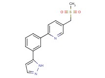 5-[(methylsulfonyl)methyl]-2-[3-(1H-pyrazol-5-yl)phenyl]pyridine