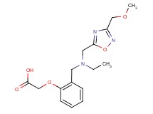 {2-[(ethyl{[3-(methoxymethyl)-1,2,4-oxadiazol-5-yl]methyl}amino)methyl]phenoxy}acetic acid
