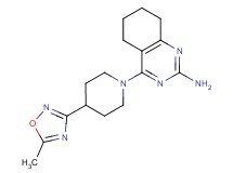 4-[4-(5-methyl-1,2,4-oxadiazol-3-yl)piperidin-1-yl]-5,6,7,8-tetrahydroquinazolin-2-amine
