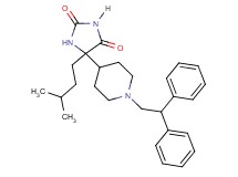 5-[1-(2,2-diphenylethyl)-4-piperidinyl]-5-(3-methylbutyl)-2,4-imidazolidinedione