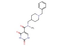 N-[(1-benzyl-4-piperidinyl)methyl]-N-methyl-2,4-dioxo-1,2,3,4-tetrahydro-5-pyrimidinecarboxamide