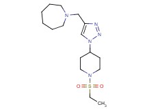 1-({1-[1-(ethylsulfonyl)-4-piperidinyl]-1H-1,2,3-triazol-4-yl}methyl)azepane