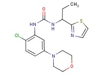 N-(2-chloro-5-morpholin-4-ylphenyl)-N'-[1-(1,3-thiazol-2-yl)propyl]urea