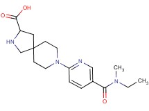 8-(5-{[ethyl(methyl)amino]carbonyl}-2-pyridinyl)-2,8-diazaspiro[4.5]decane-3-carboxylic acid