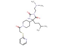 3-[2-(dimethylamino)ethyl]-5-(3-methylbutyl)-5-{1-[(2-pyridinylthio)acetyl]-4-piperidinyl}-2,4-imidazolidinedione