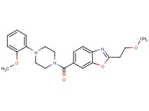 2-(2-methoxyethyl)-6-{[4-(2-methoxyphenyl)-1-piperazinyl]carbonyl}-1,3-benzoxazole