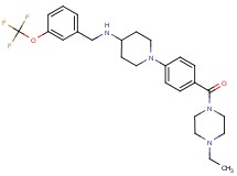 1-{4-[(4-ethyl-1-piperazinyl)carbonyl]phenyl}-N-[3-(trifluoromethoxy)benzyl]-4-piperidinamine