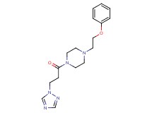 1-(2-phenoxyethyl)-4-[3-(1H-1,2,4-triazol-1-yl)propanoyl]piperazine