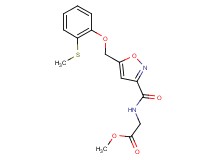 methyl N-[(5-{[2-(methylthio)phenoxy]methyl}-3-isoxazolyl)carbonyl]glycinate