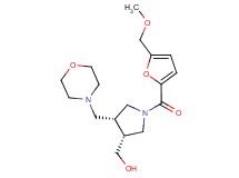 [(3R*,4R*)-1-[5-(methoxymethyl)-2-furoyl]-4-(morpholin-4-ylmethyl)pyrrolidin-3-yl]methanol
