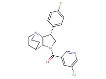 (3R*,3aR*,7aR*)-1-[(5-chloropyridin-3-yl)carbonyl]-3-(4-fluorophenyl)octahydro-4,7-ethanopyrrolo[3,2-b]pyridine