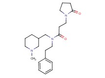 N-[(1-methyl-3-piperidinyl)methyl]-3-(2-oxo-1-pyrrolidinyl)-N-(2-phenylethyl)propanamide