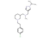 ({1-[2-(4-chlorophenyl)ethyl]-3-piperidinyl}methyl)[(1-isopropyl-1H-pyrazol-4-yl)methyl]methylamine