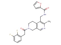 N-({7-[(2,3-difluorophenyl)acetyl]-3-methyl-5,6,7,8-tetrahydro-2,7-naphthyridin-4-yl}methyl)-2-furamide