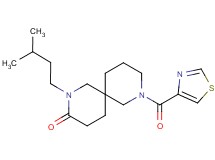 2-(3-methylbutyl)-8-(1,3-thiazol-4-ylcarbonyl)-2,8-diazaspiro[5.5]undecan-3-one